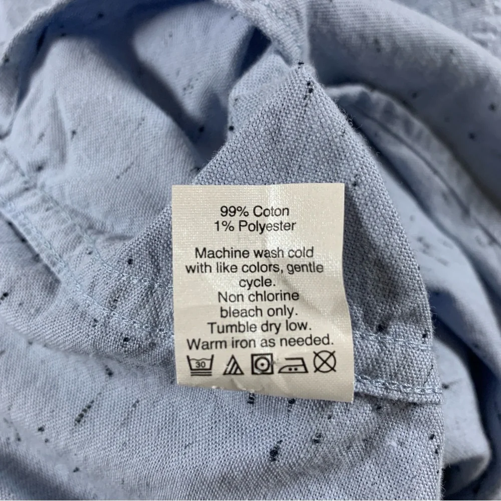 J.Crew Shirt‎ Men's Slim Long Sleeve Button Up Blue Size XL